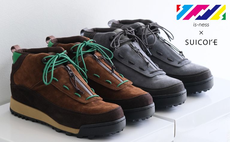【is-ness】is-ness × suicoke のコラボレーションアイテム。