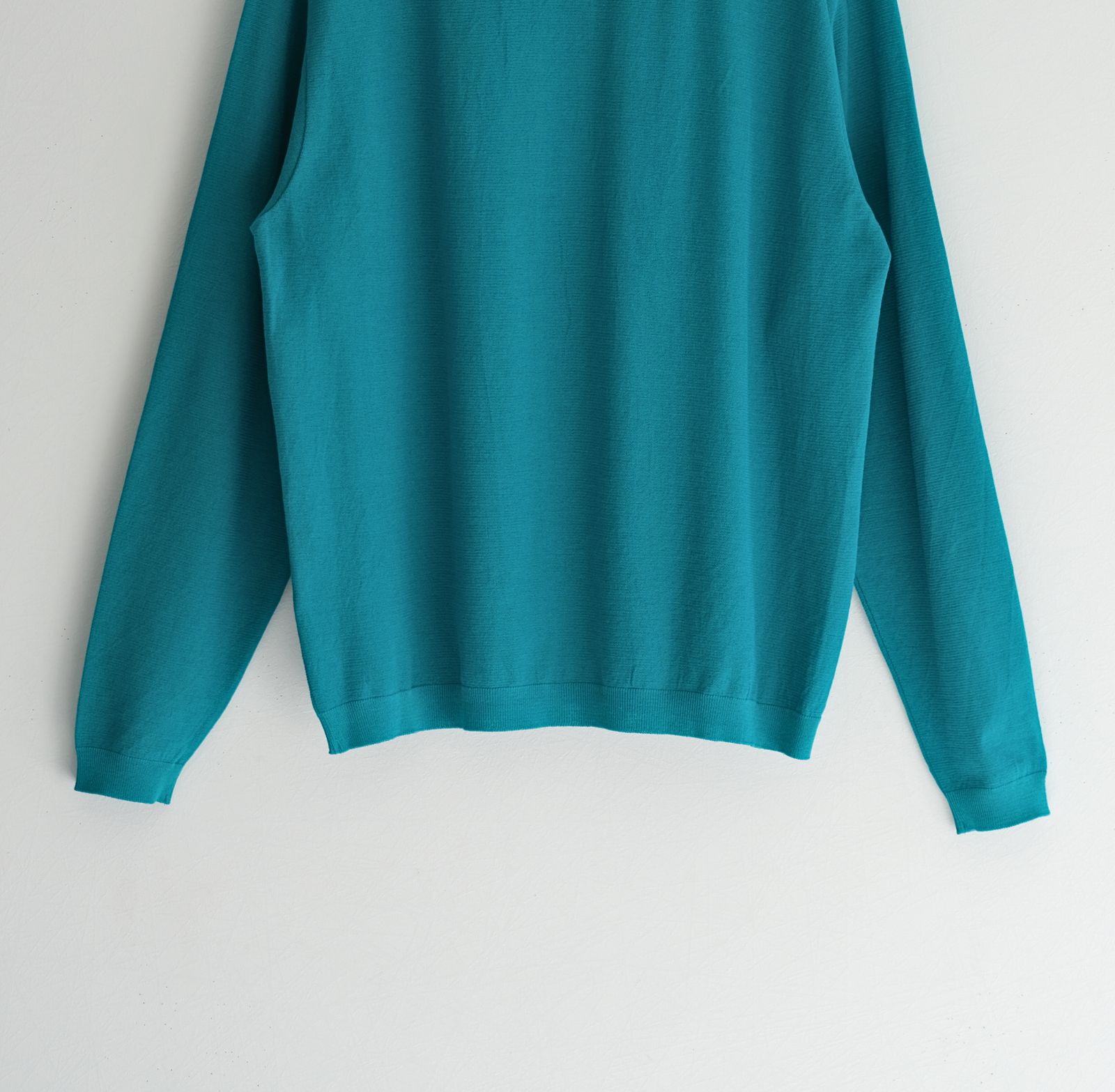 TWISTED COTTON KNIT PULLOVER / ニット / コットン / PEACOCK GREEN