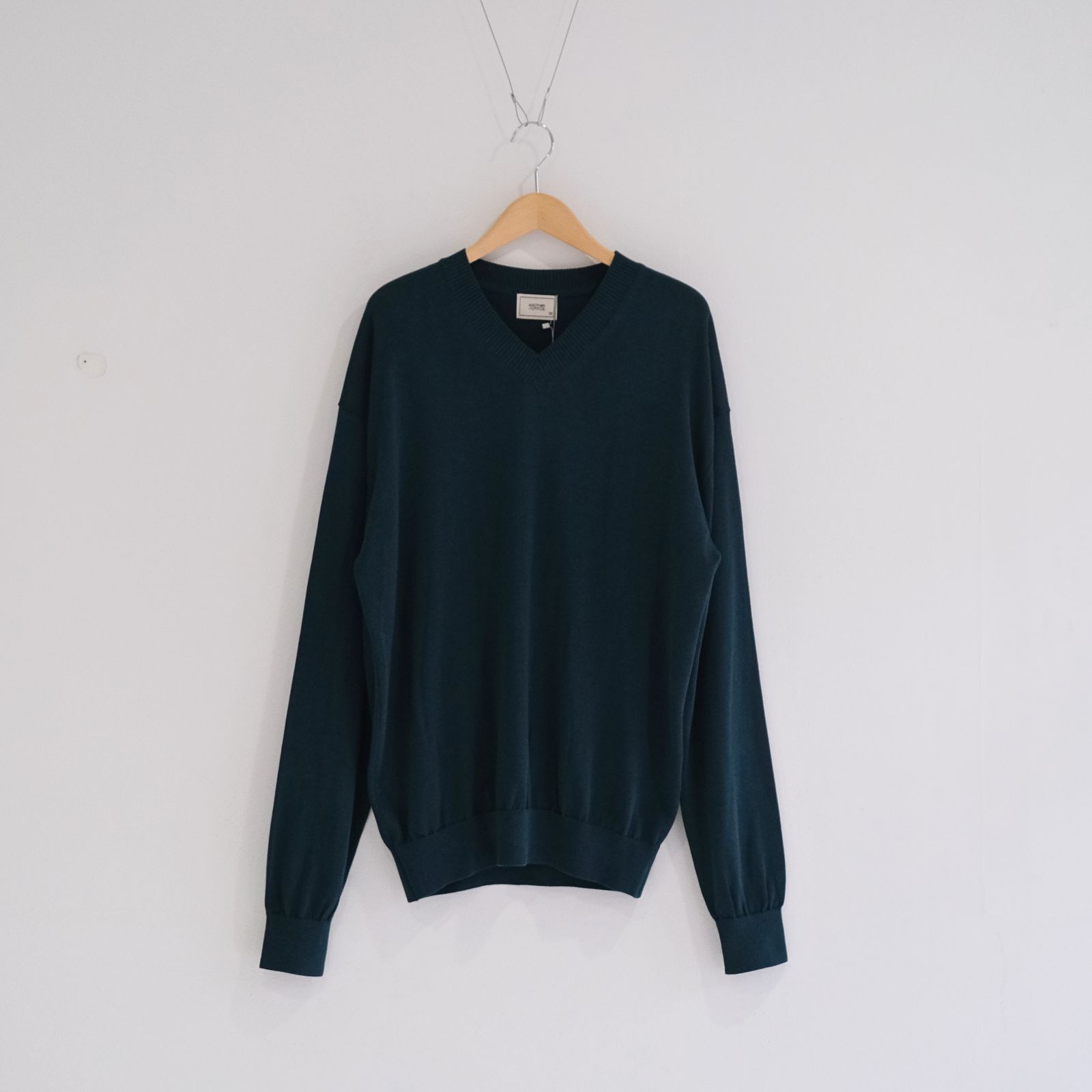 Current Silk V-neck Knit / ニット / Vネック / グリーン