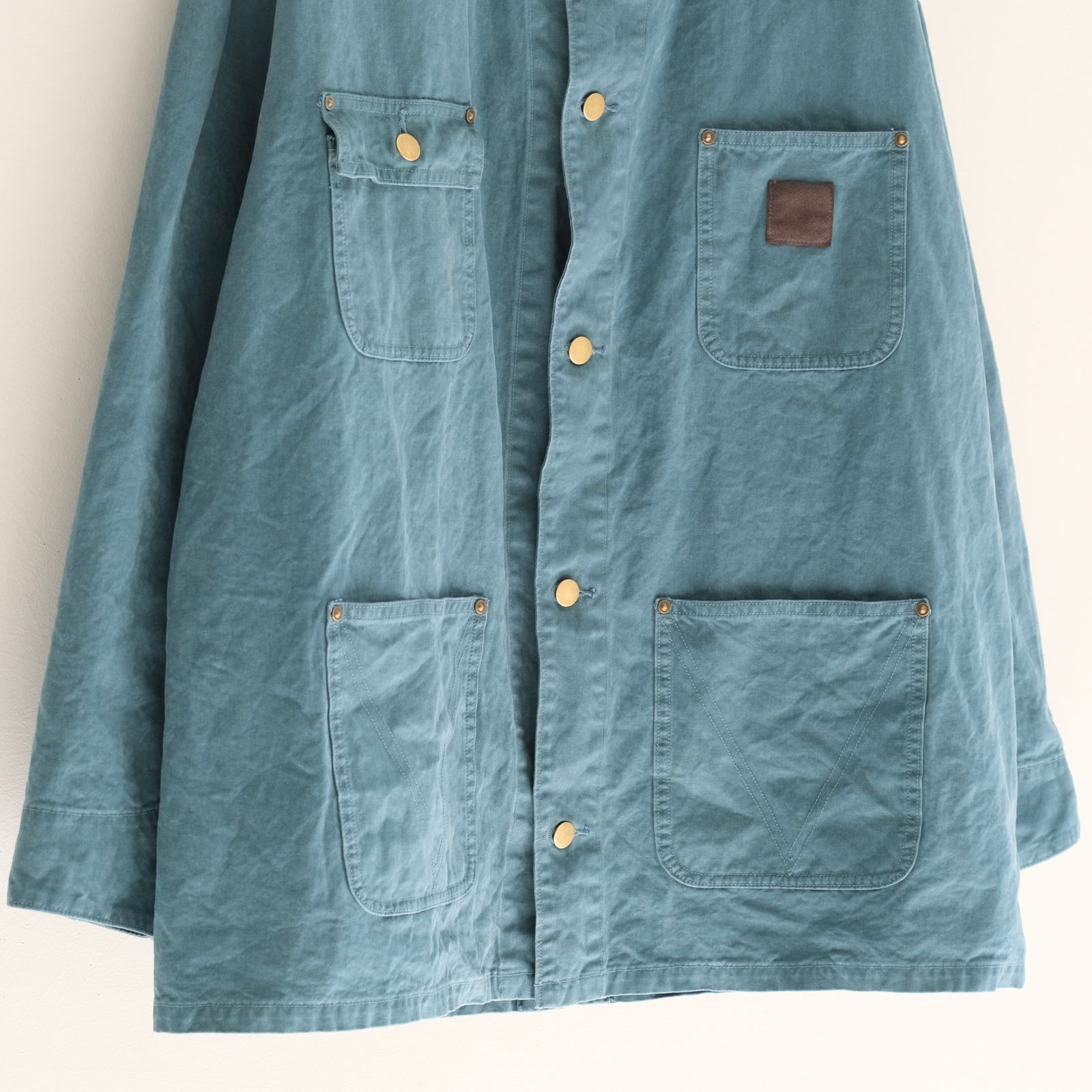 WAXED DUCK CHORE COAT / ジャケット / チョアコート / パラフィン加工 / ワックス / TEAL GREEN