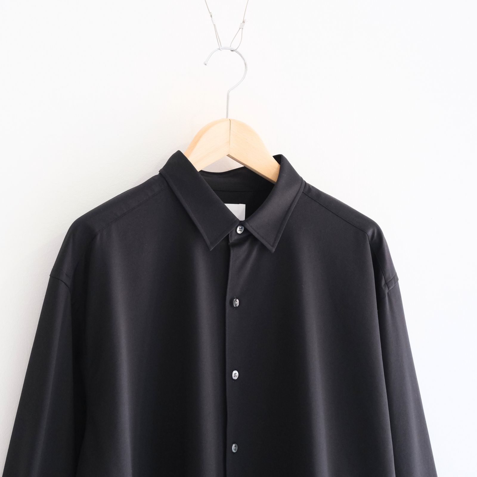 46G Atmosphere L/S Shirt / シャツ / BLACK（Night Black）