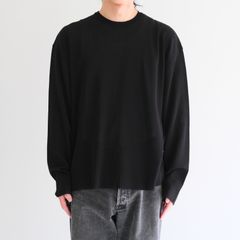 PREMIUM WIDE SLEEVE ‘SEUNGMU’ KNIT / プレミアムワイドスリーブ「スンム」ニット（INK BLACK）