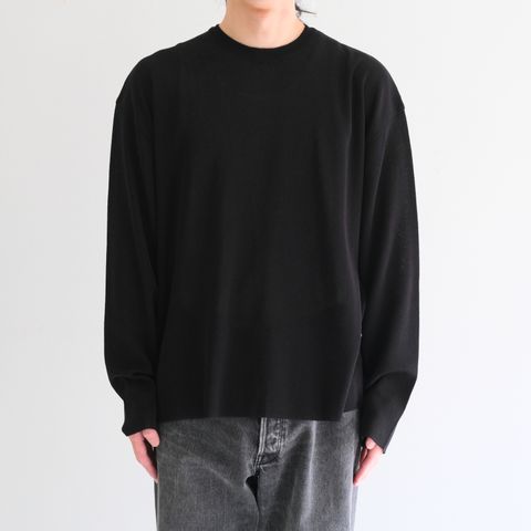 PREMIUM WIDE SLEEVE ‘SEUNGMU’ KNIT / プレミアムワイドスリーブ「スンム」ニット（INK BLACK）