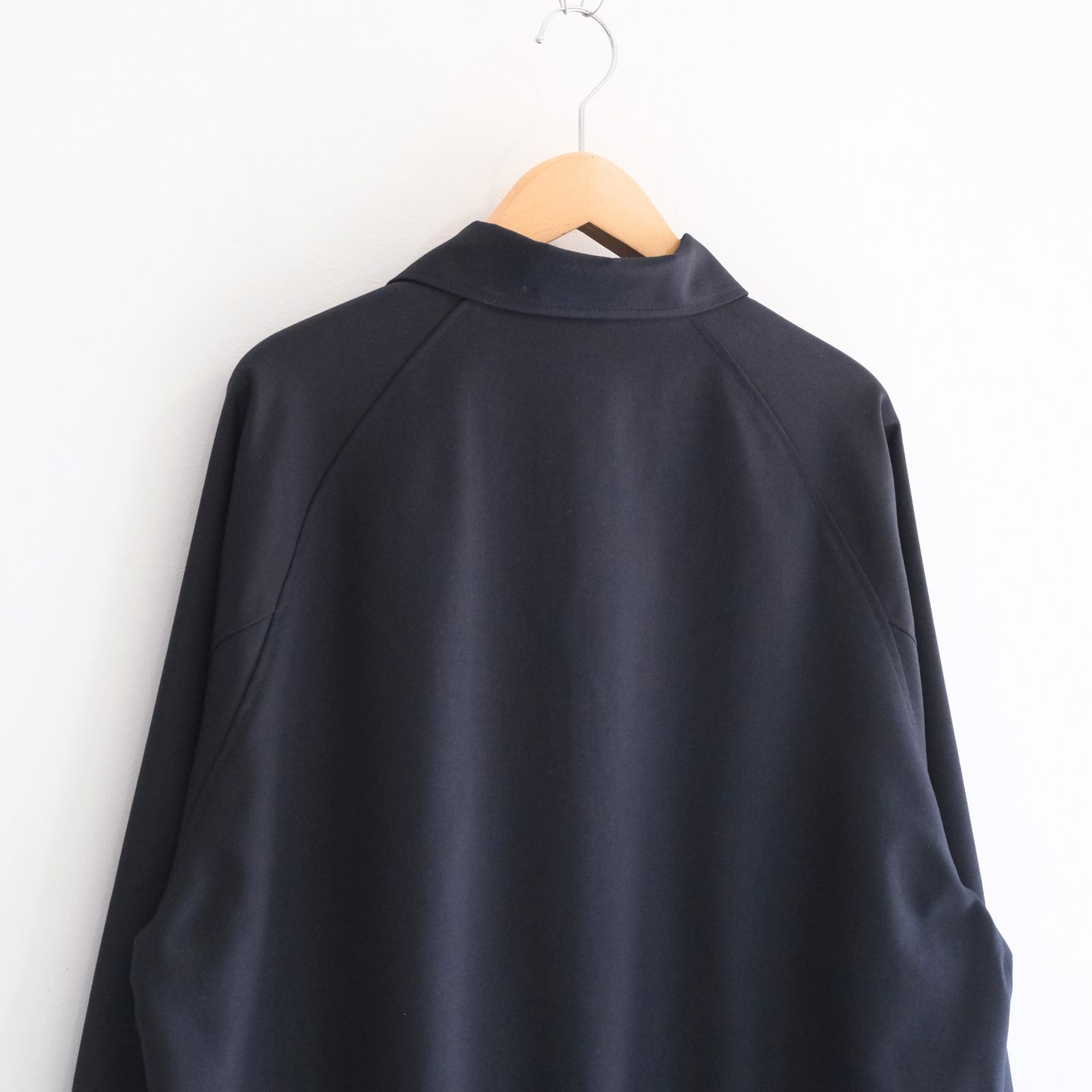 【残り1点】MESH WOOLEN RAGLAN BLOUSON（LIBERTY NAVY）