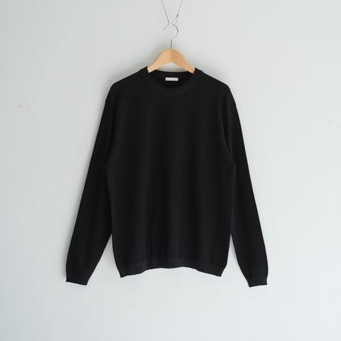 TWISTED COTTON KNIT PULLOVER / ニット / コットン / BLACK