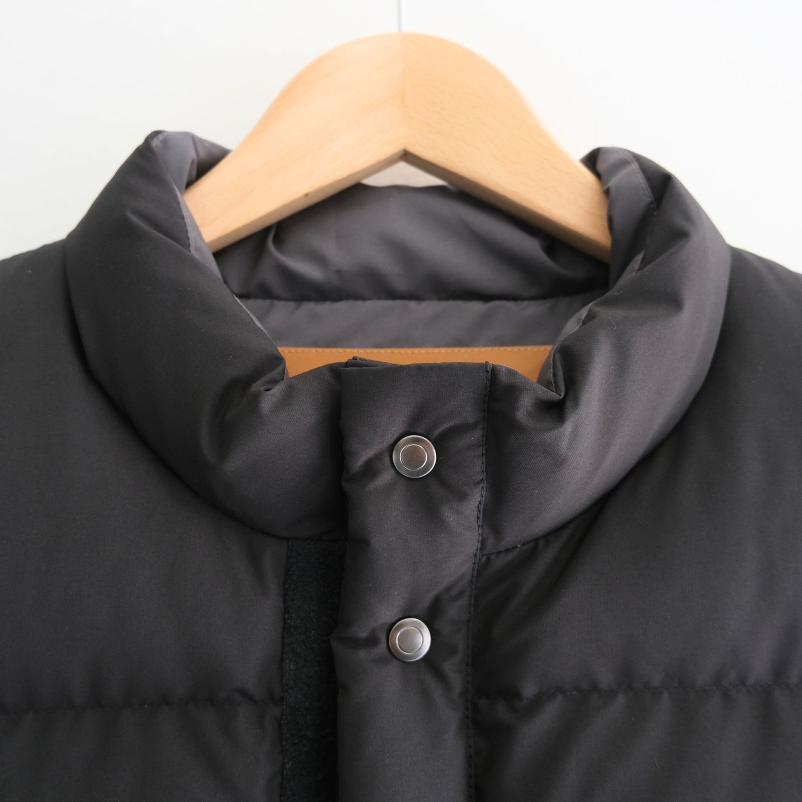 【残り1点】"SPRINGFIELD"  Water-repellent Down Vest（BLACK）