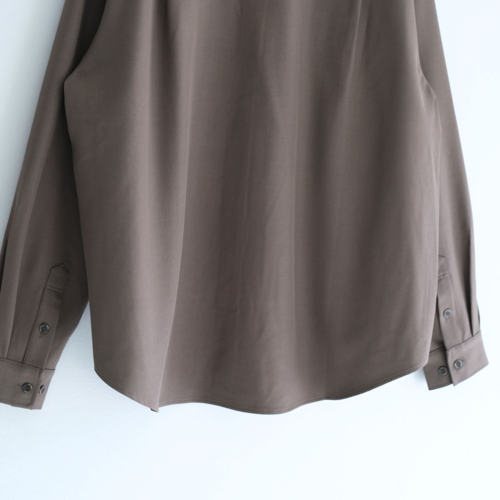 MERELY US LAZY OVERSHIRT / シャツ / 長袖 / DARK TAUPE
