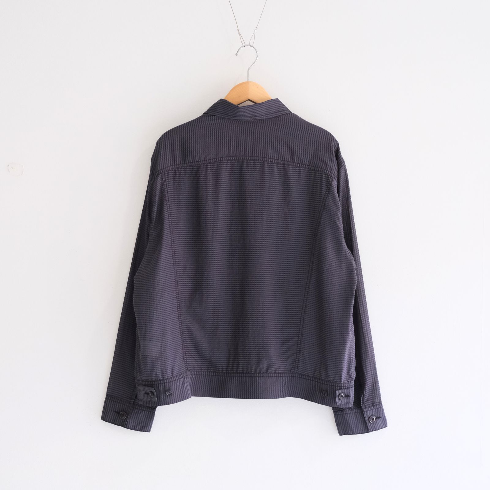 Lee / SEVEN BY SEVEN / SHEER COWBOY JACKET ‐Gingham Check Indian fabric‐ （Navy）