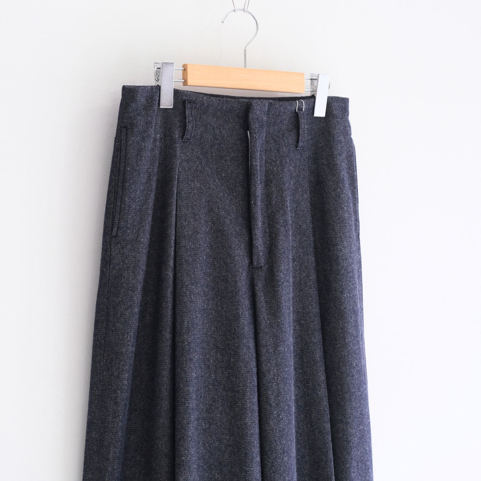【残り1点】Tucked Wide Trousers / タクト ワイド トラウザー（Indigo）