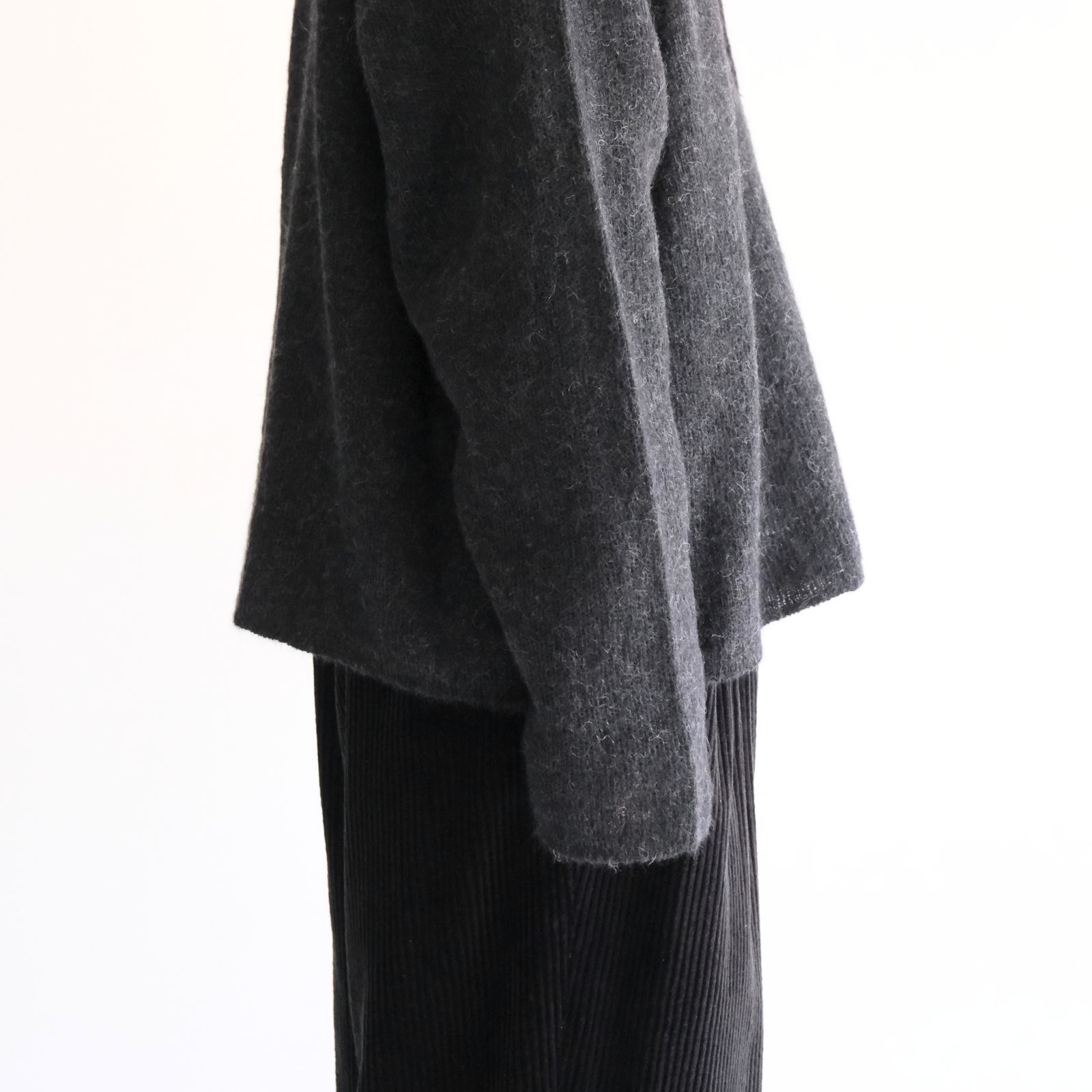【残り1点】Kid Mohair Knit Shirts（Black）