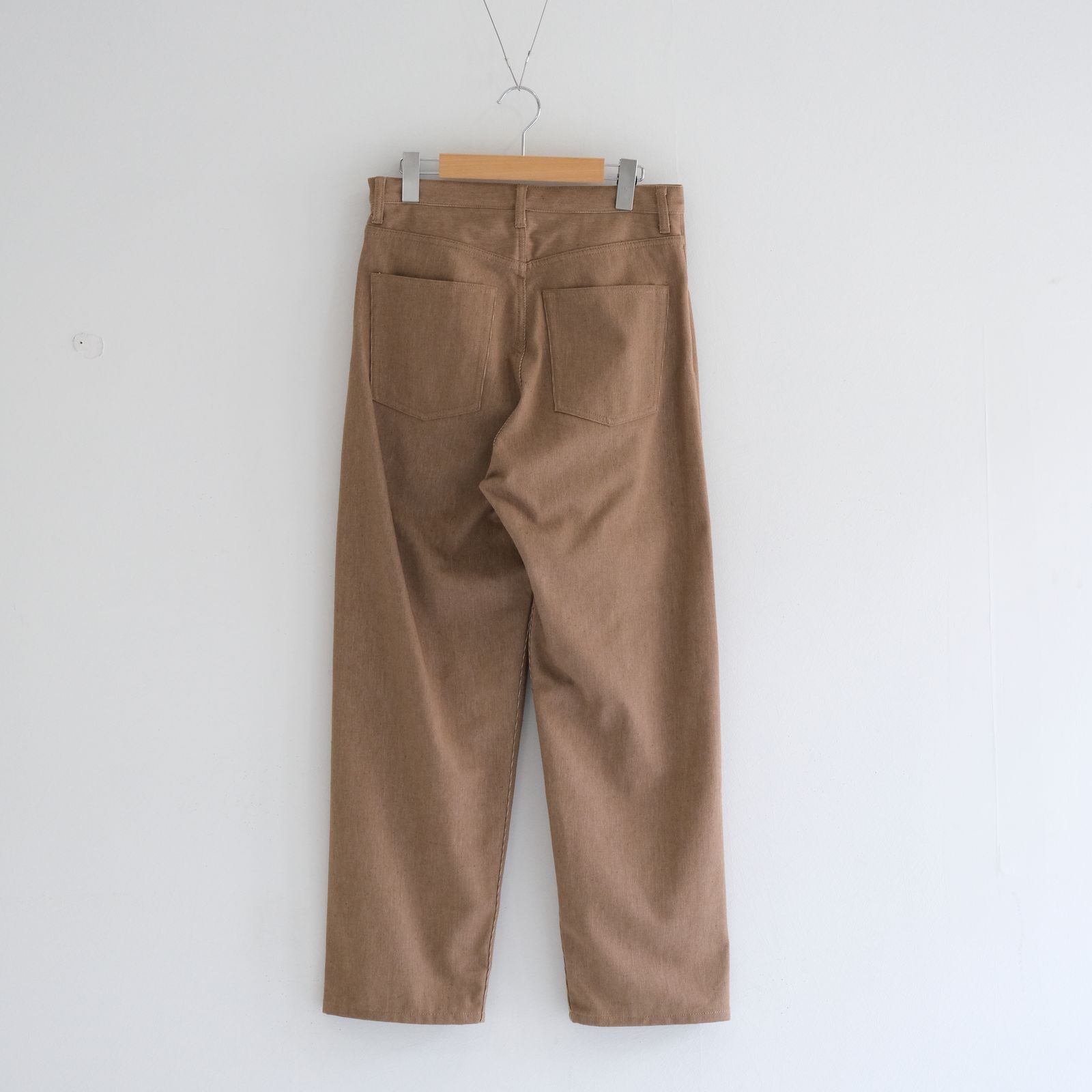 5PK COTTON PIQUE WIDE PANTS / Unstained / organic cotton / パンツ / D.Brw