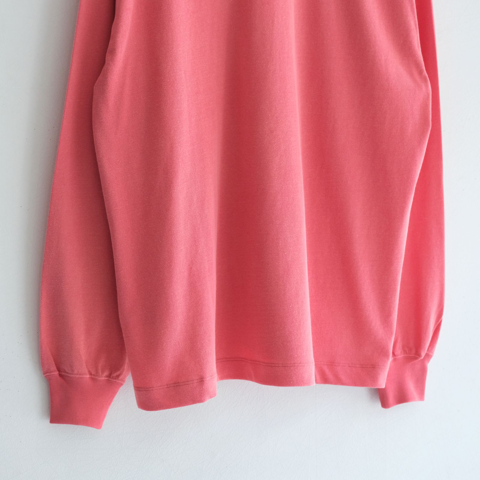 FADED TWIST TENJIKU HENLEY-NECK TOP / ヘンリーネック / ロンT / RED