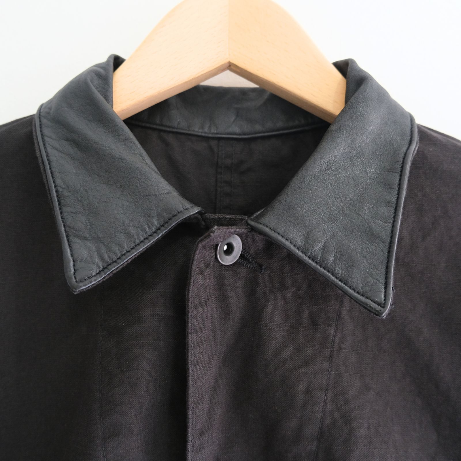 WASHED C/R/S DUCK COVERALL / ジャケット / カバーオール / BLACK