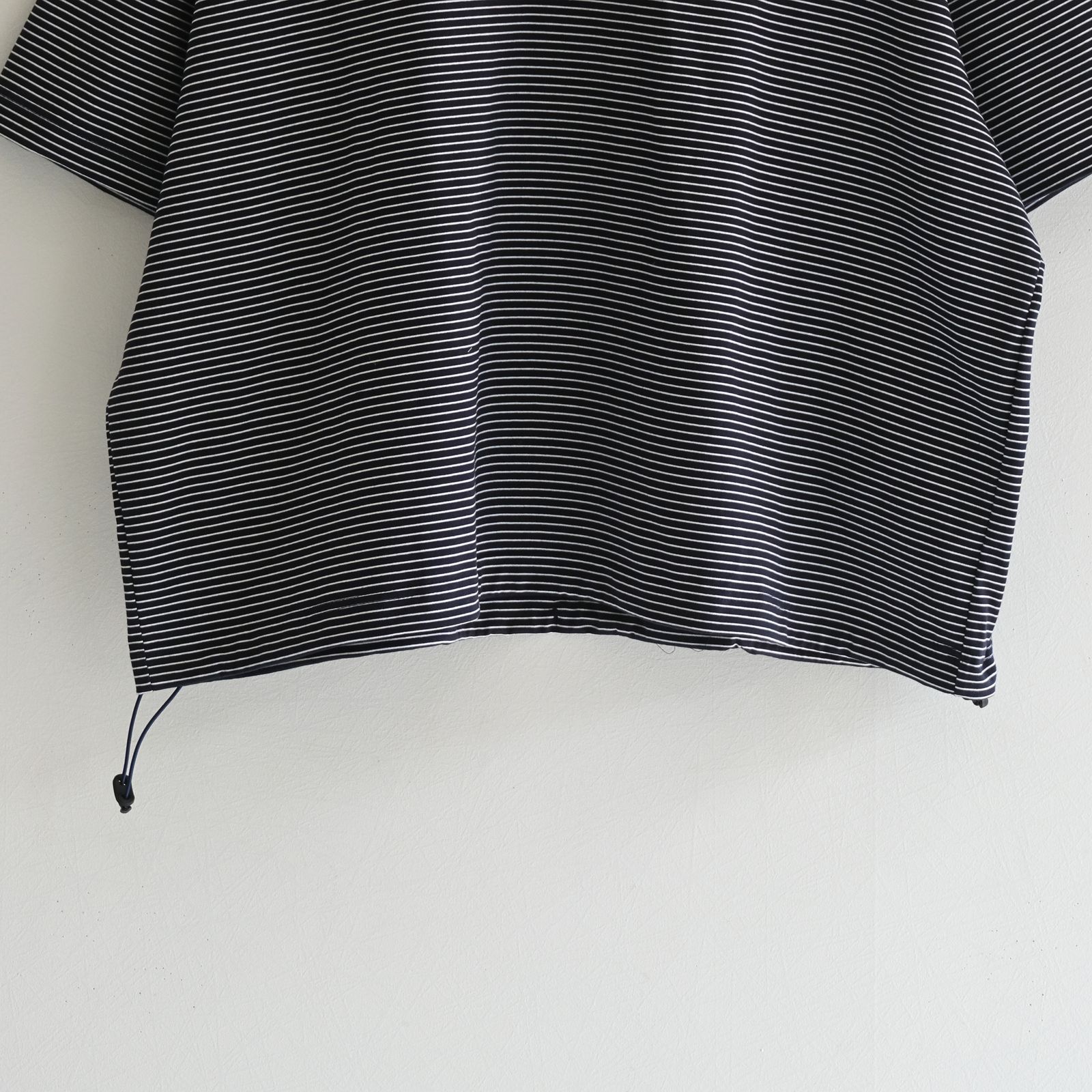 BALLOON BORDER SHORT SLEEVE T-SHIRT / Tシャツ / バルーン / ボーダー / NAVY × WHITE