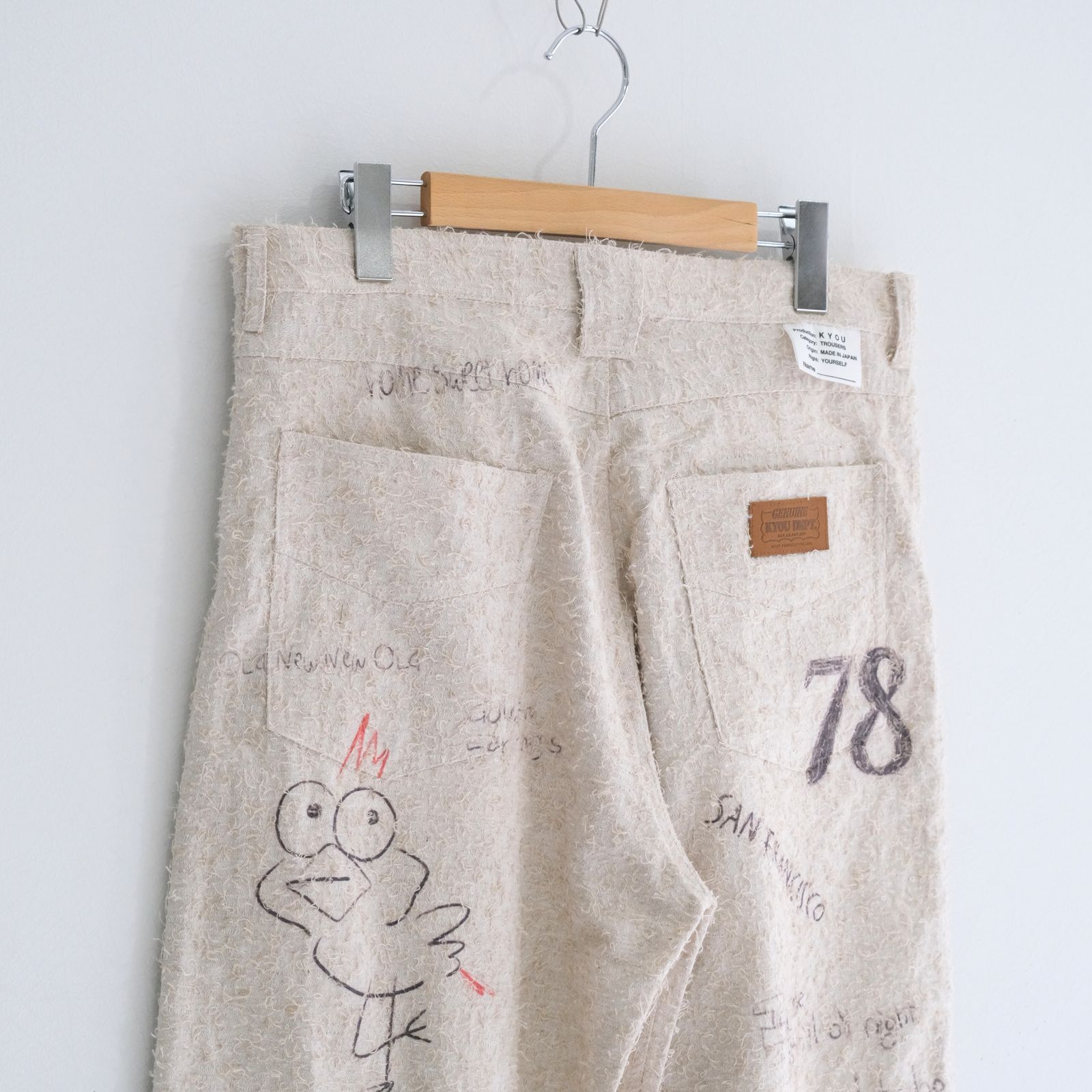 "ALICE" GRAPHIC DOUBLE KNEE WORKPANTS / パンツ / ダブルニー / ワークパンツ / IVORY