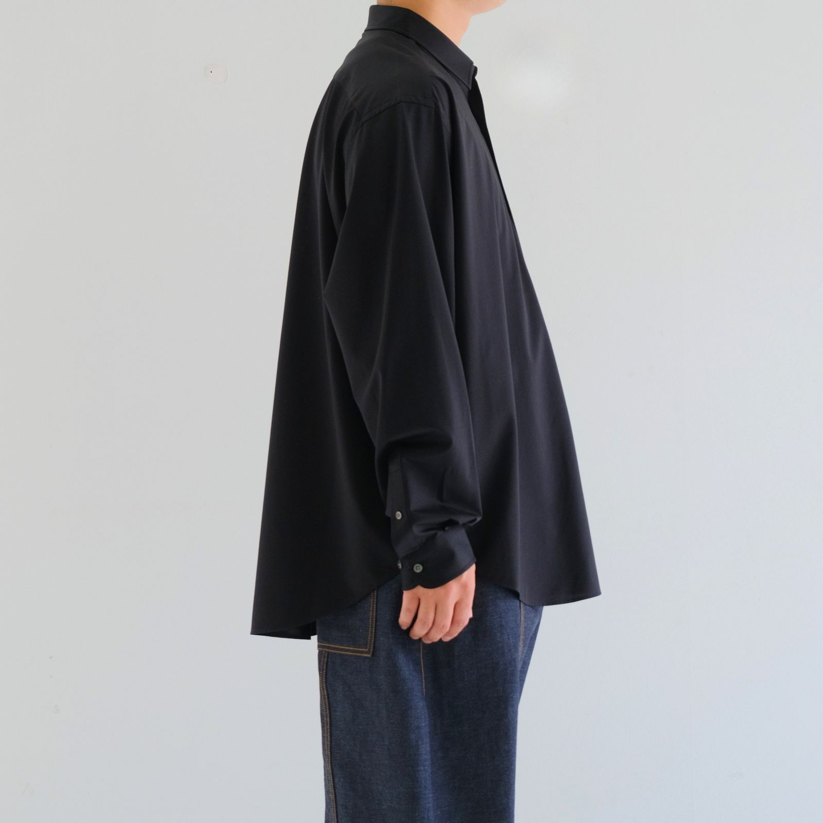 46G Atmosphere L/S Shirt / シャツ / BLACK（Night Black）