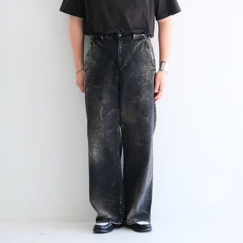 CHEMICAL WASH DENIM PANTS / ケミカルウォッシュデニムパンツ（BLACK）