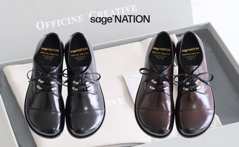 【sage NATION / セイジネーション】sage NATIONとして一作目のフットウェア（Officine Creative × sage NATION Exclusive Shoes）