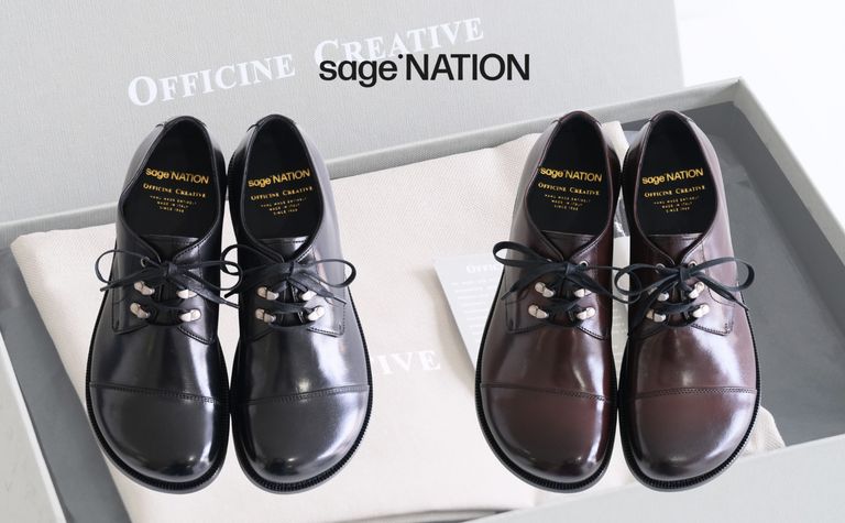 【sage NATION / セイジネーション】sage NATIONとして一作目のフットウェア（Officine Creative × sage NATION Exclusive Shoes）