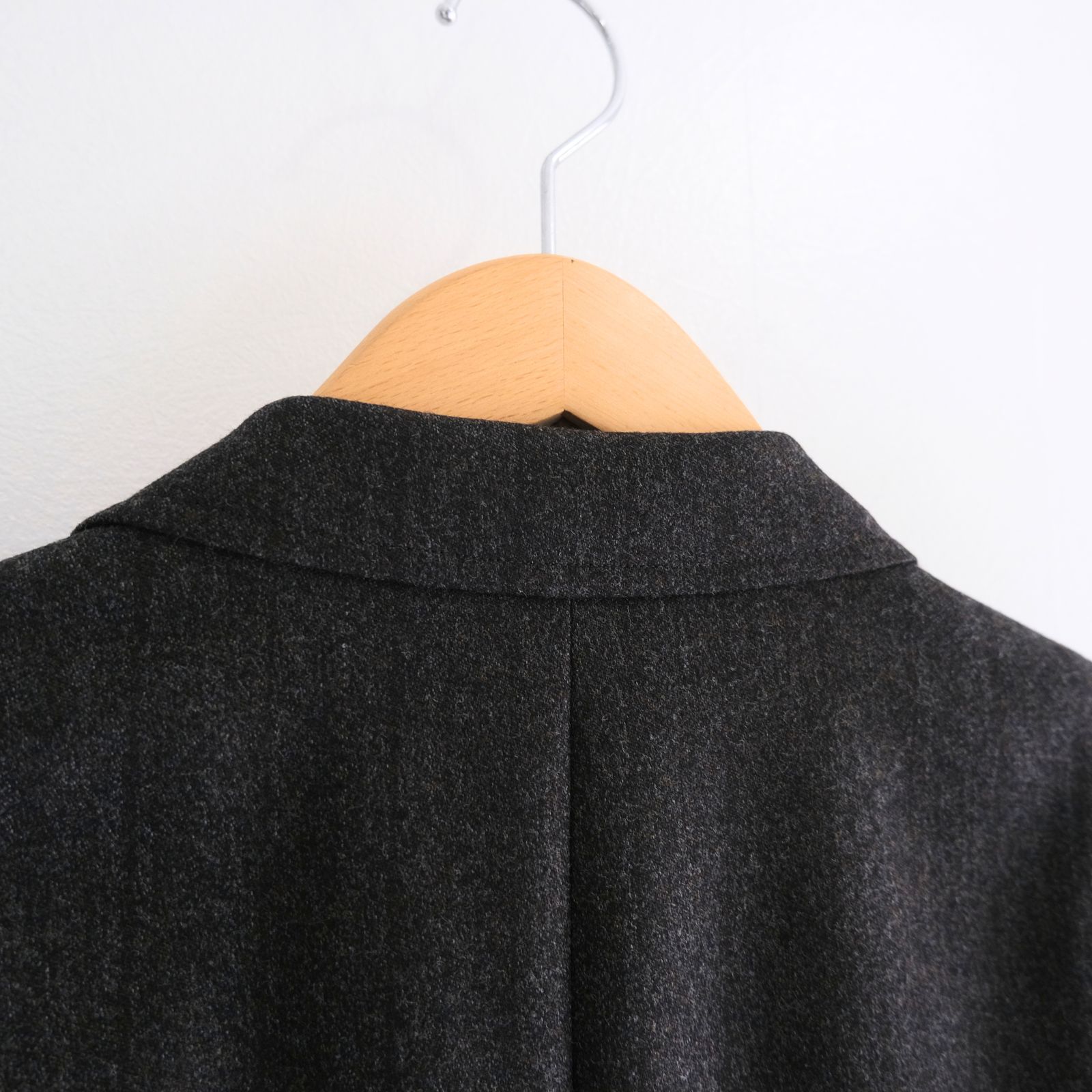 【残り1点】MELANGE BARATHEA STRIPE DB JKT（CHARCOAL BROWN）