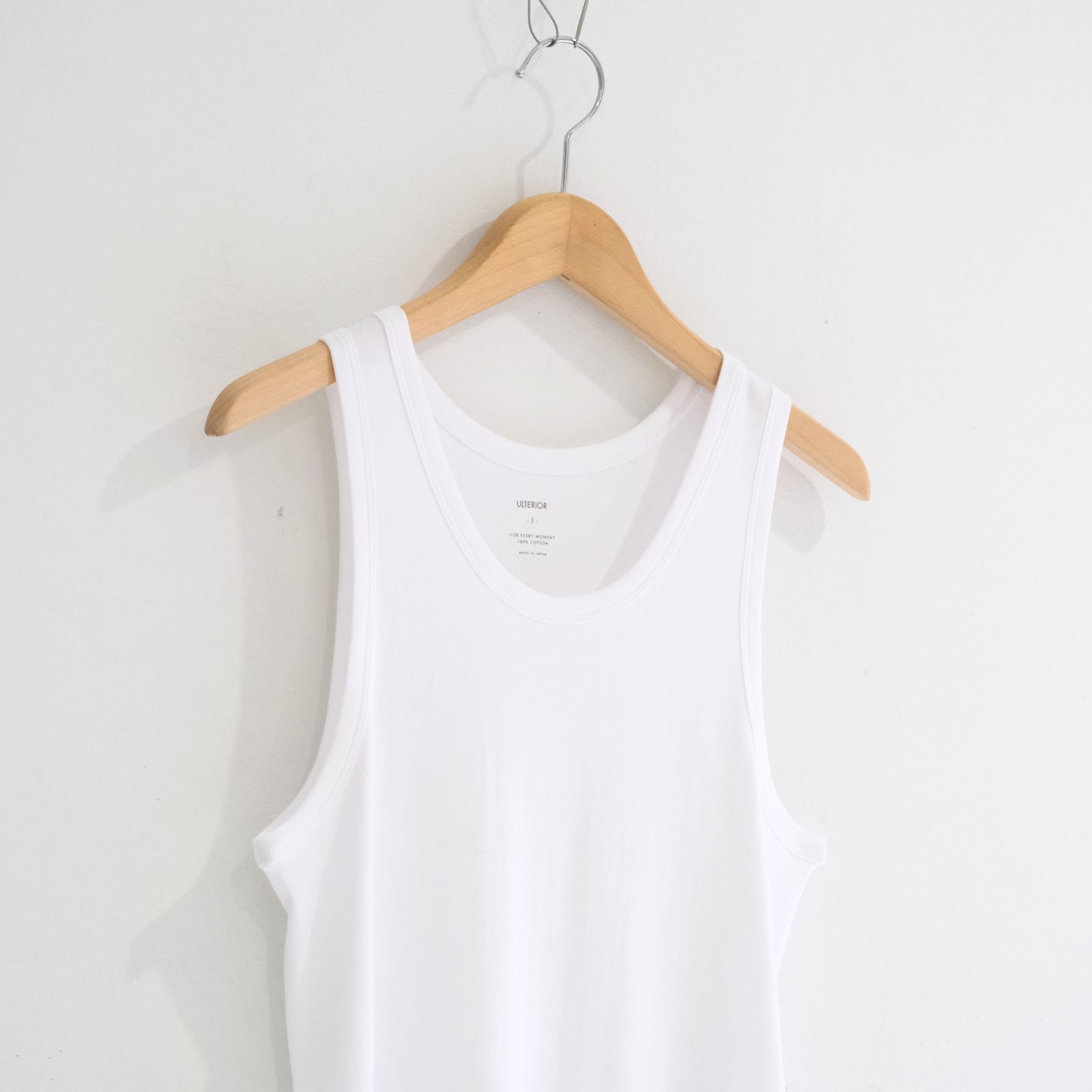 TUBULAR TANK TOP / チューブラー タンクトップ（WHITE）