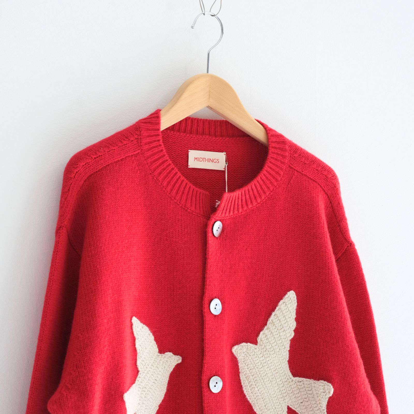 【残り1点】THE BIRD CARDIGAN（RED）