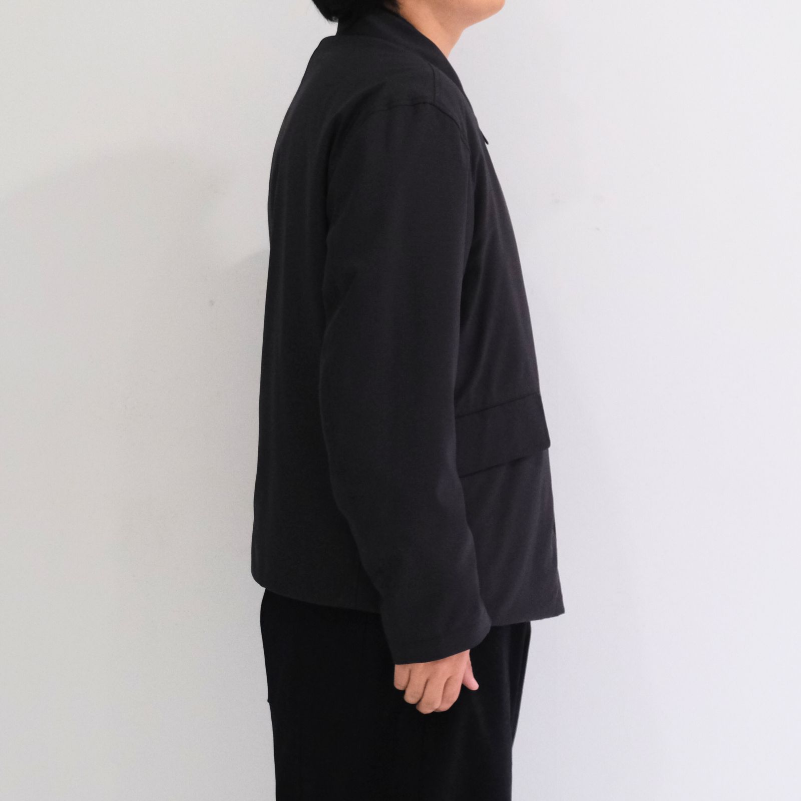 REVERSIBLE BLOUSON ‐Wool /Cotton slub Buffalo check‐ / ジャケット / ブルゾン / リバーシブル / プリマロフト / Navy・Blue