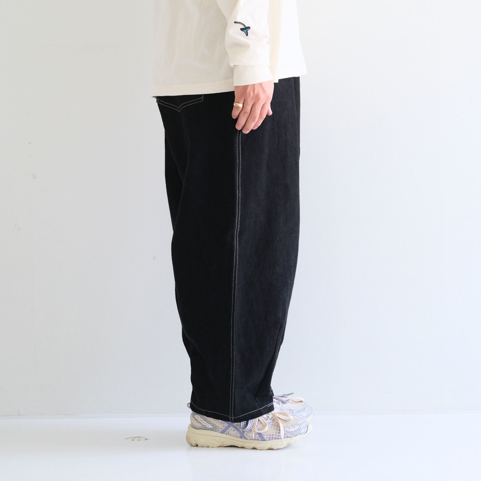 LUSH PANTS / パンツ / キャンバス地 / オーガニックコットン / BLACK