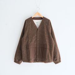 MERELY PREMIUM WOOL BLEND MELTON BERKUT CARDIGAN / カーディガン / VAN DYKE BROWN