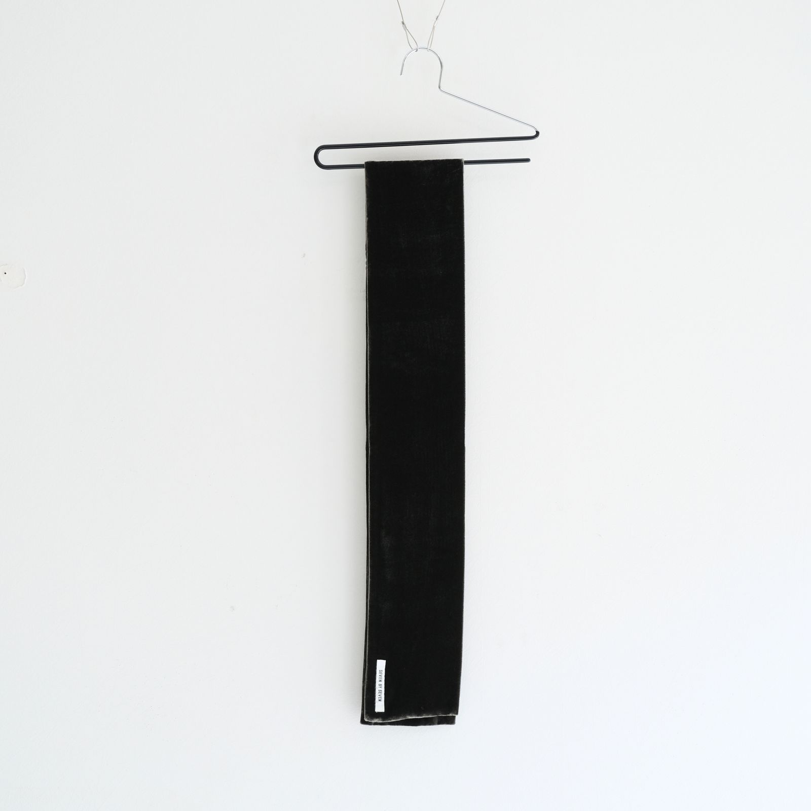 VELVET STOLE ‐Silk Rayon‐ / ストール / シルク / レーヨン / ベルベット / Black
