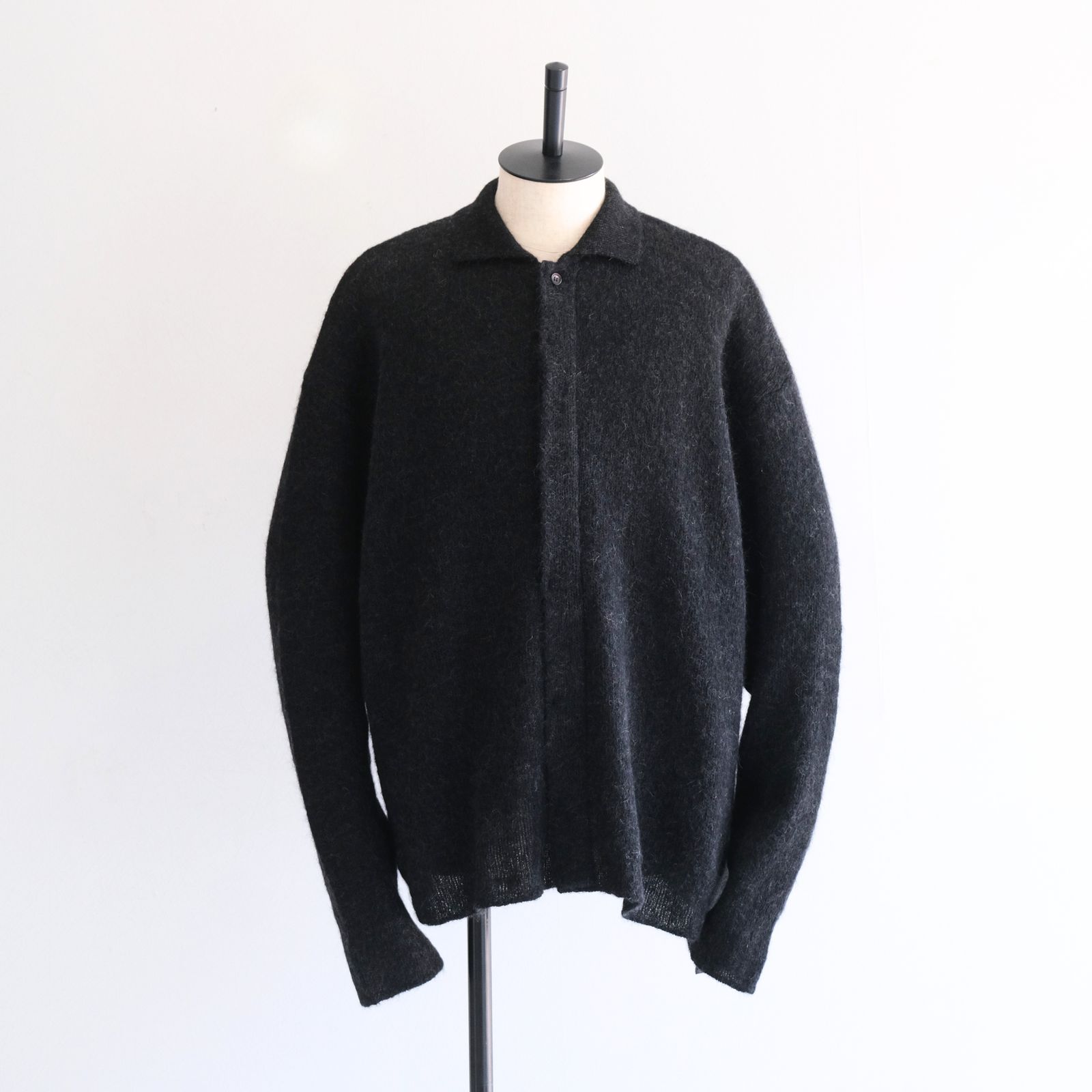 【残り1点】Kid Mohair Knit Shirts（Black）
