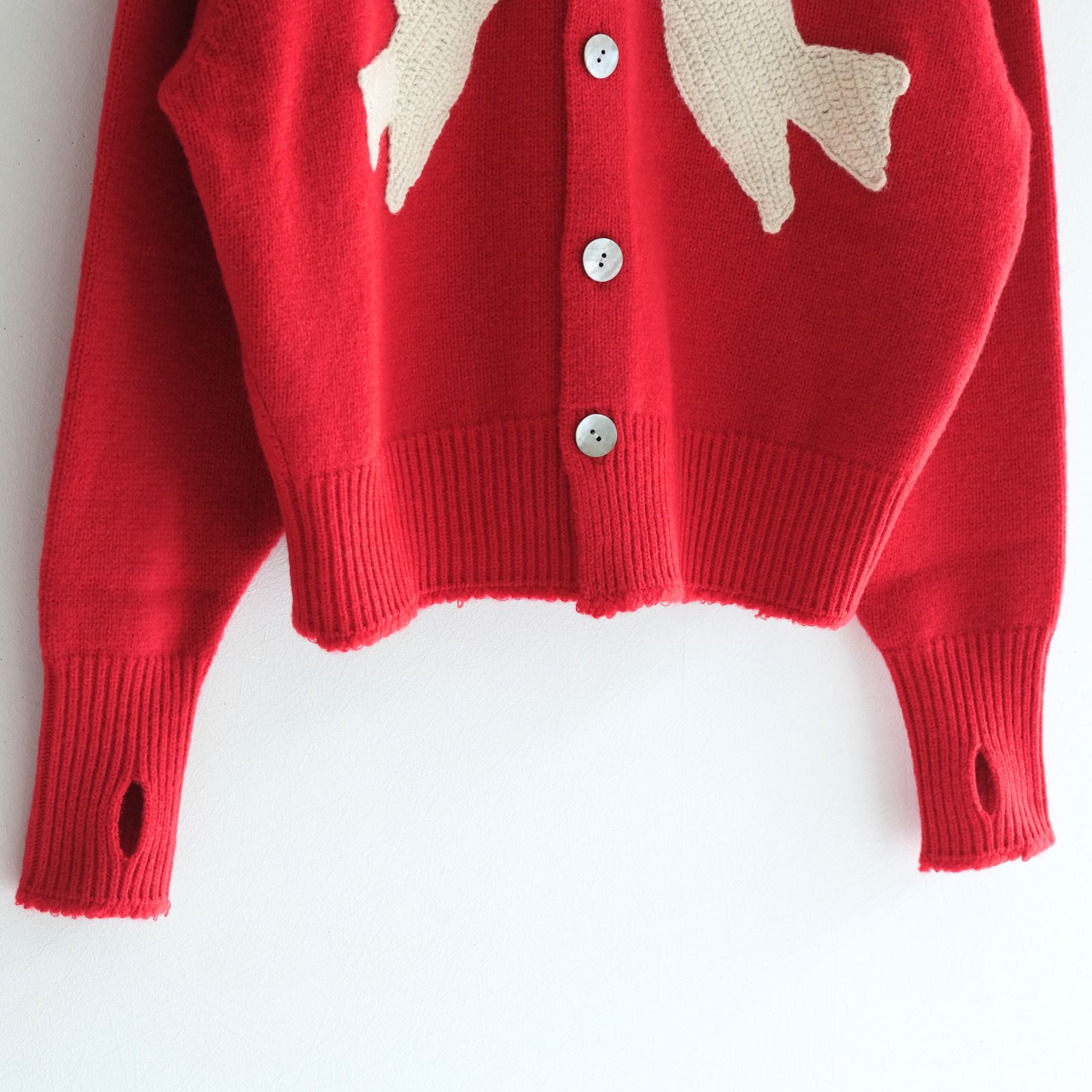 【残り1点】THE BIRD CARDIGAN（RED）