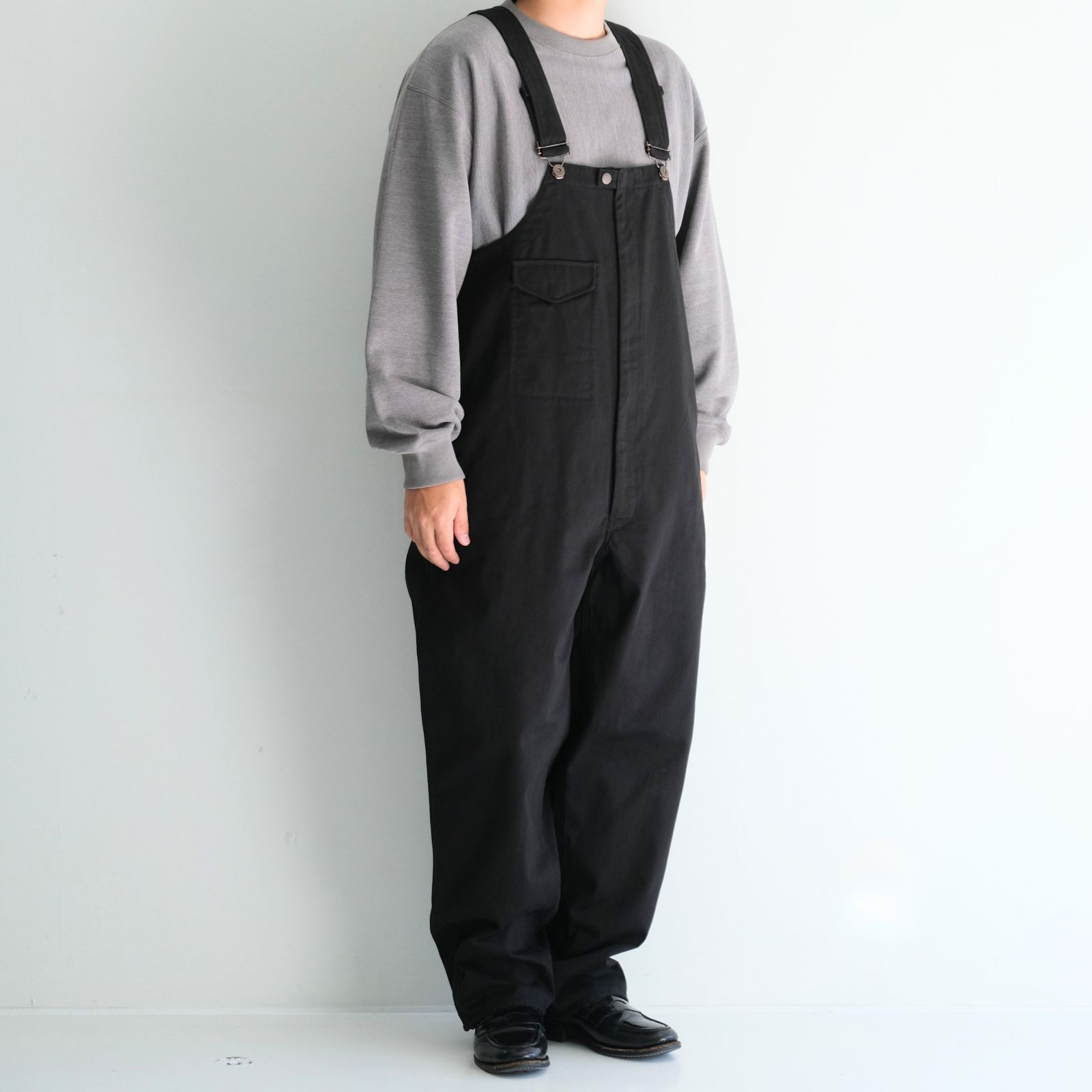 BOMBER OVERALL / オーバーオール / コットン / BLACK