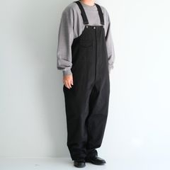 BOMBER OVERALL / オーバーオール / コットン / BLACK