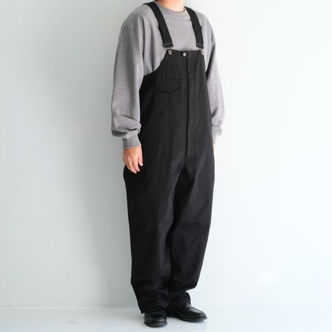 BOMBER OVERALL / オーバーオール / コットン / BLACK