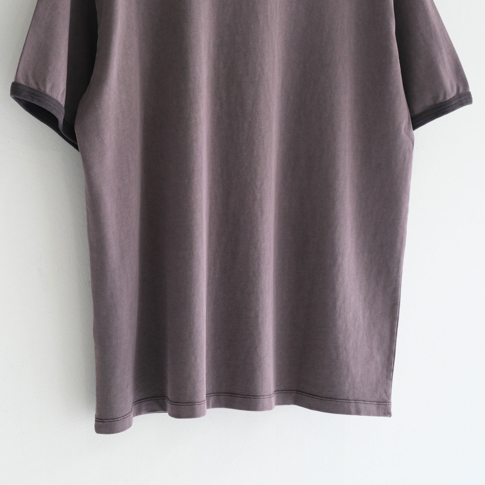 Homeboy Garment Ringer Tee / ホームボーイ ガーメント リンガーTシャツ（CHARCOAL BROWN）