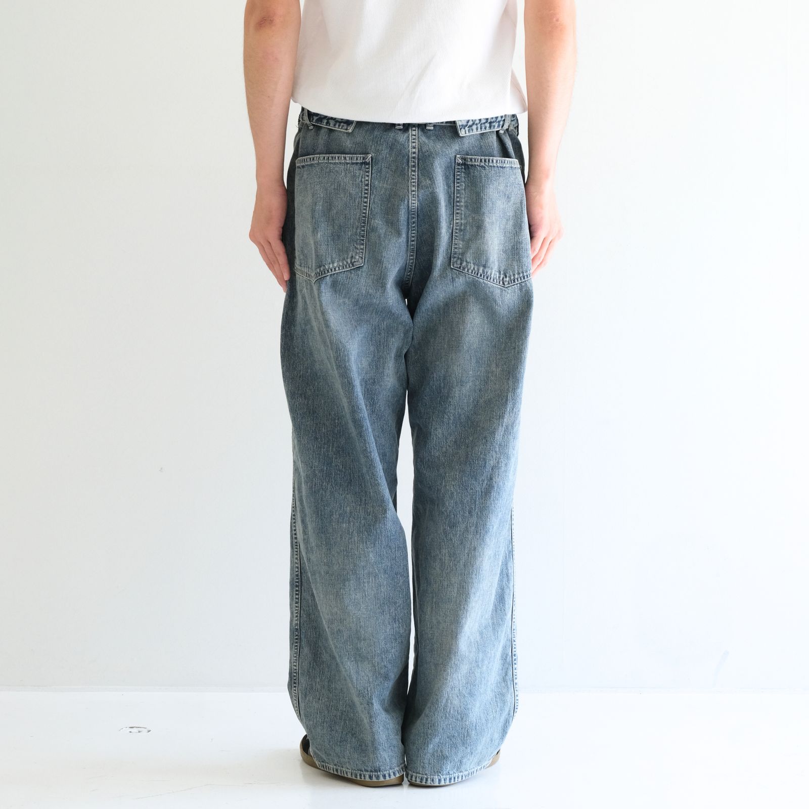 FADED LIGHT DENIM WORK PANTS（FADED BLUE）