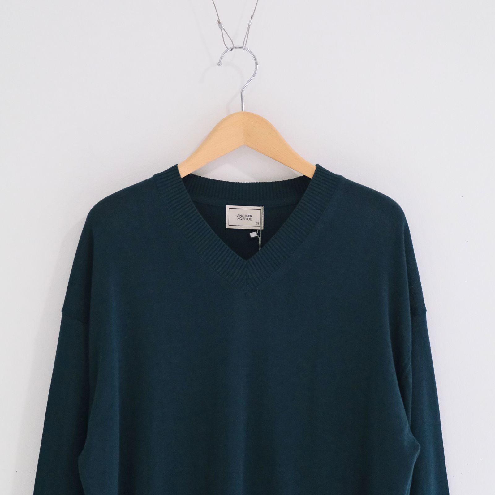 Current Silk V-neck Knit / ニット / Vネック / グリーン