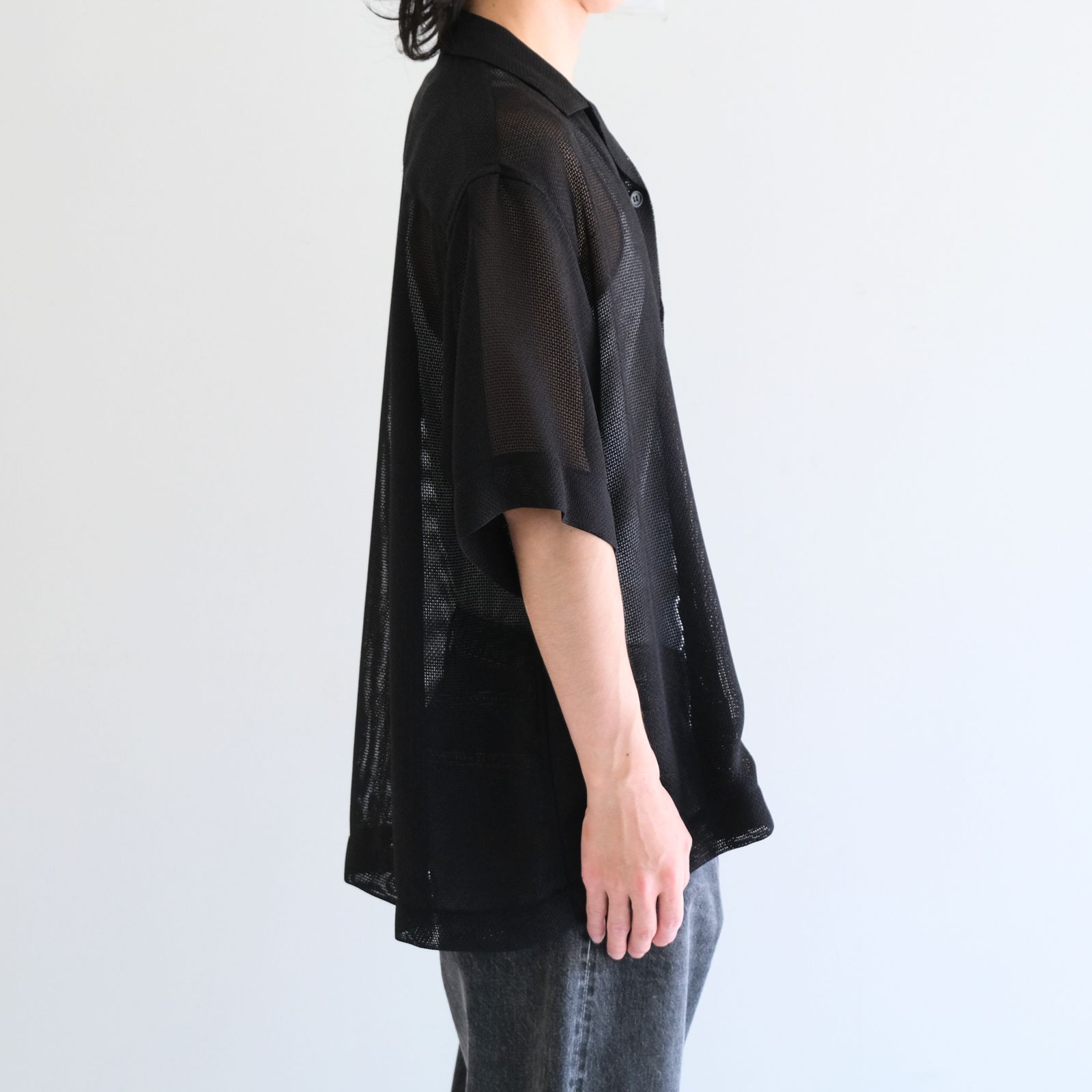 Mesh S/S Shirts / メッシュS/Sシャツ（Black）