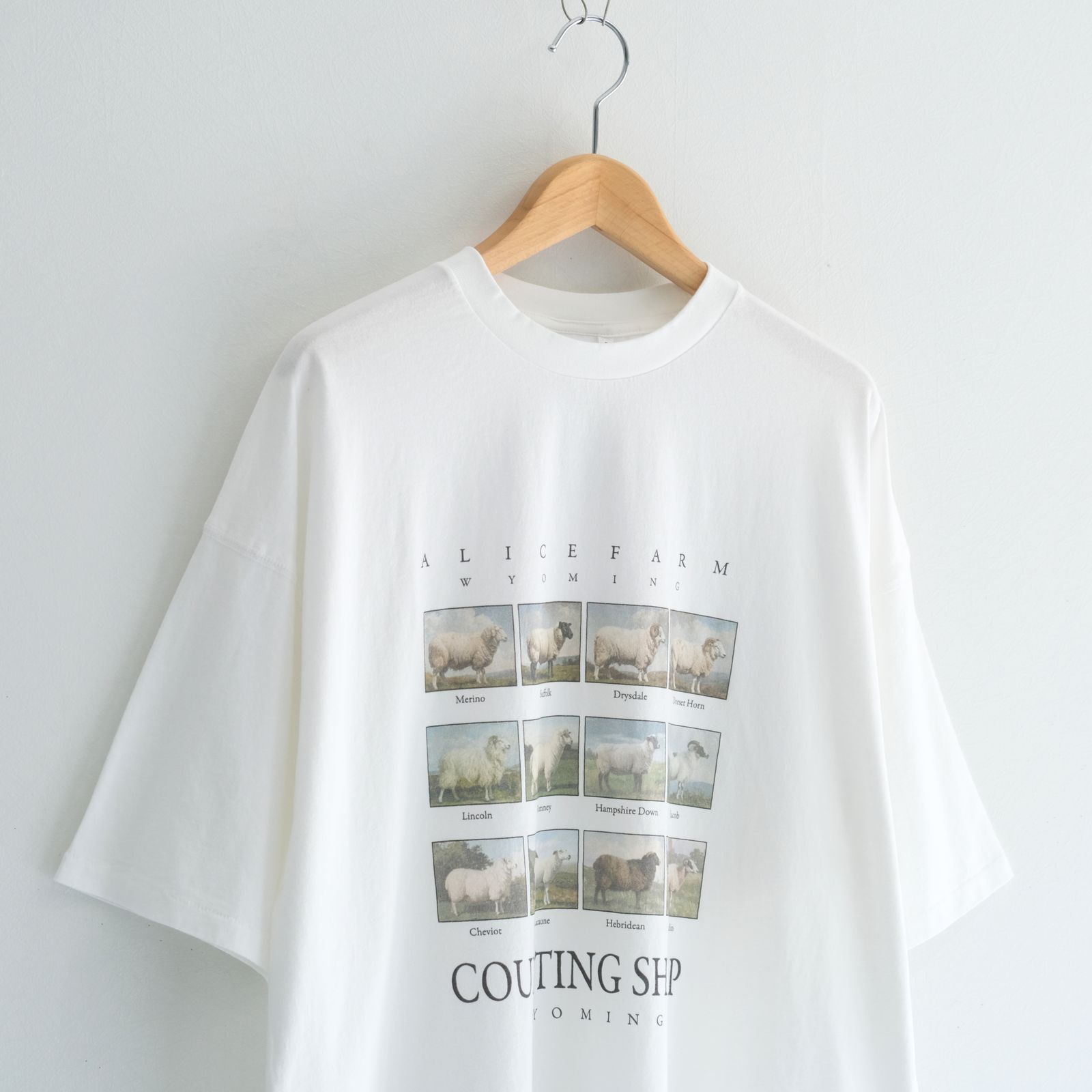 "TEE-NS".11 Counting sheep Tee / "TEE-NS".11 カウンティング シープ Tシャツ（WHITE）