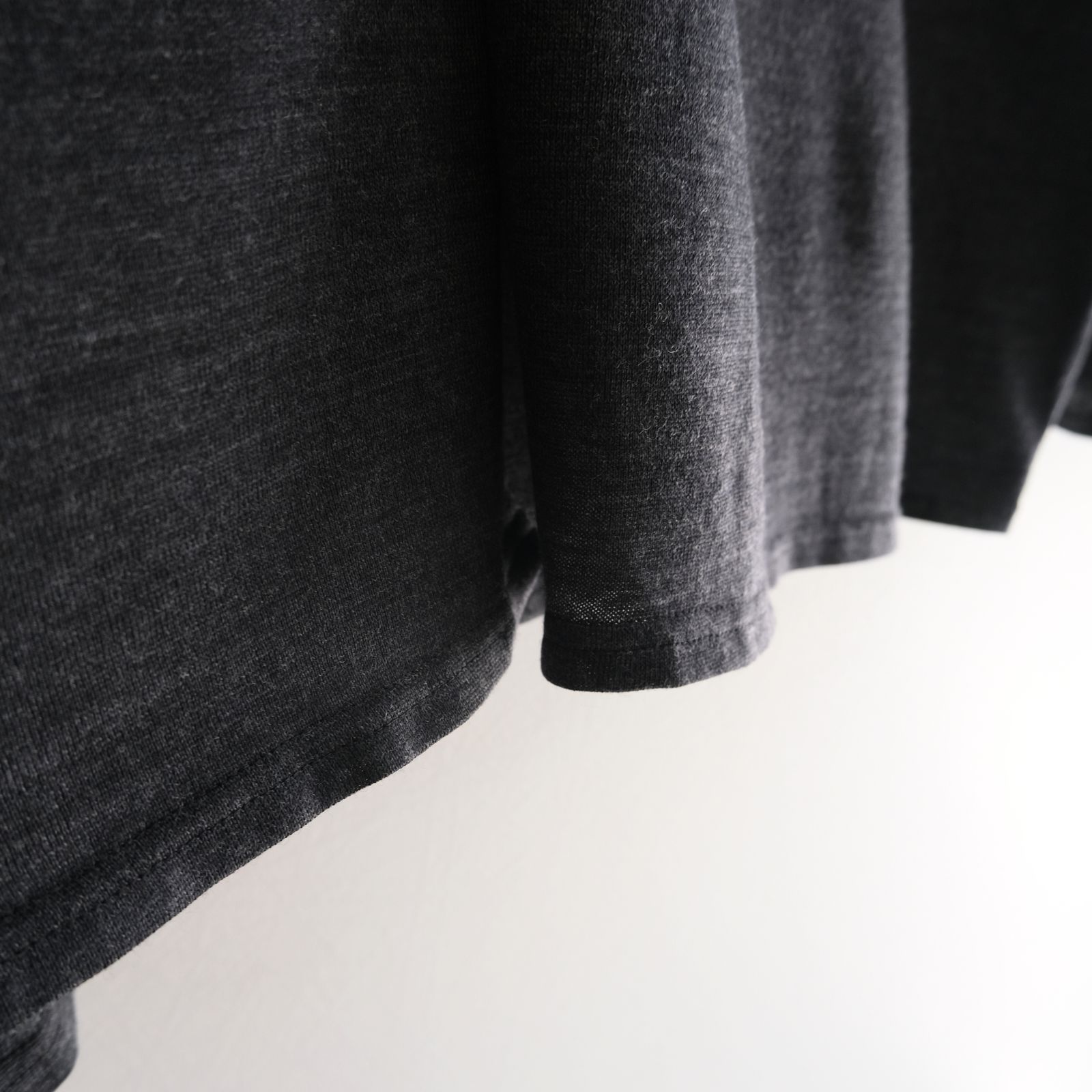 Wool Jersey Twisted polo Shirts / ポロシャツ / Gray