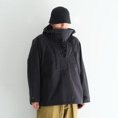 WAXED WEATHER PARKA / プルオーバー / パーカー / ワックス加工 / INK BLACK