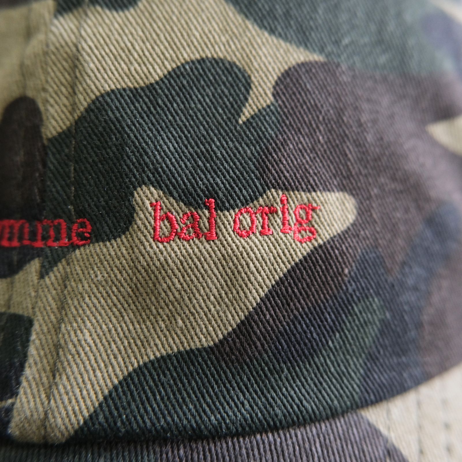 COTTON 6-PANEL HAT（WOOD LAND）