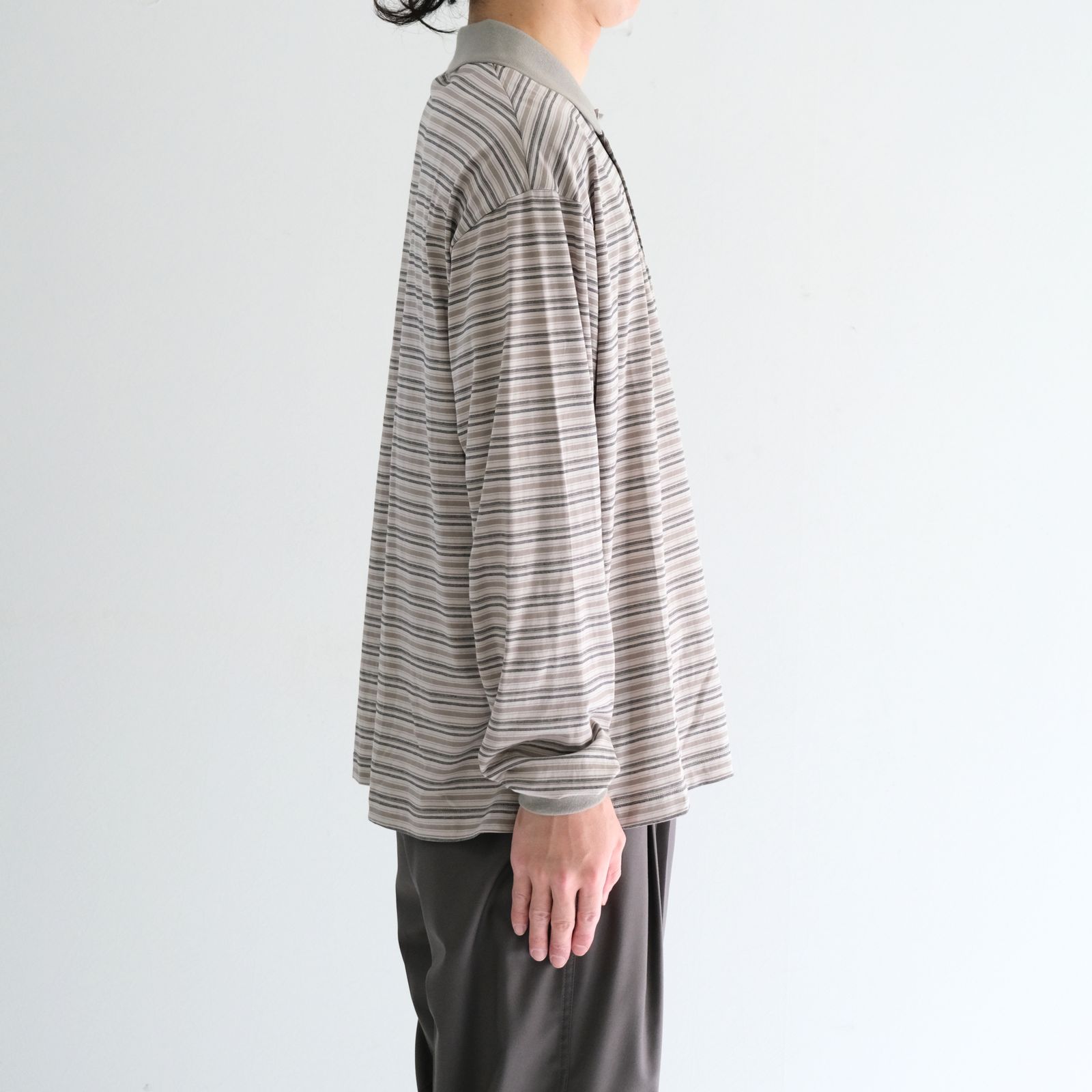 ANOTHER OFFICE - Brief Stripe Rugby TEE / ブリーフストライプ