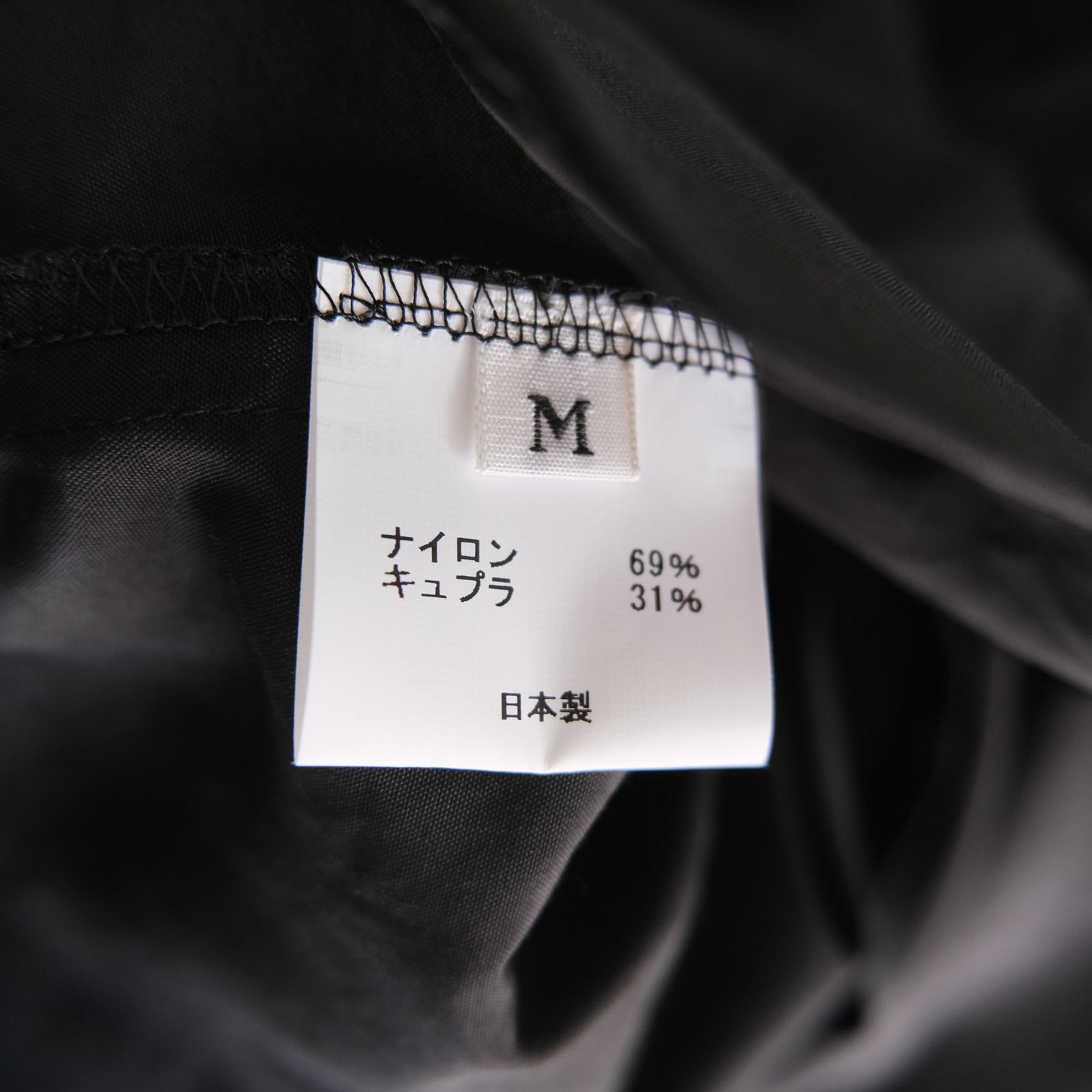 【販売開始 : 7/18 (土) 00:00~】Cupro Nylon Single Breasted JKT（Black）