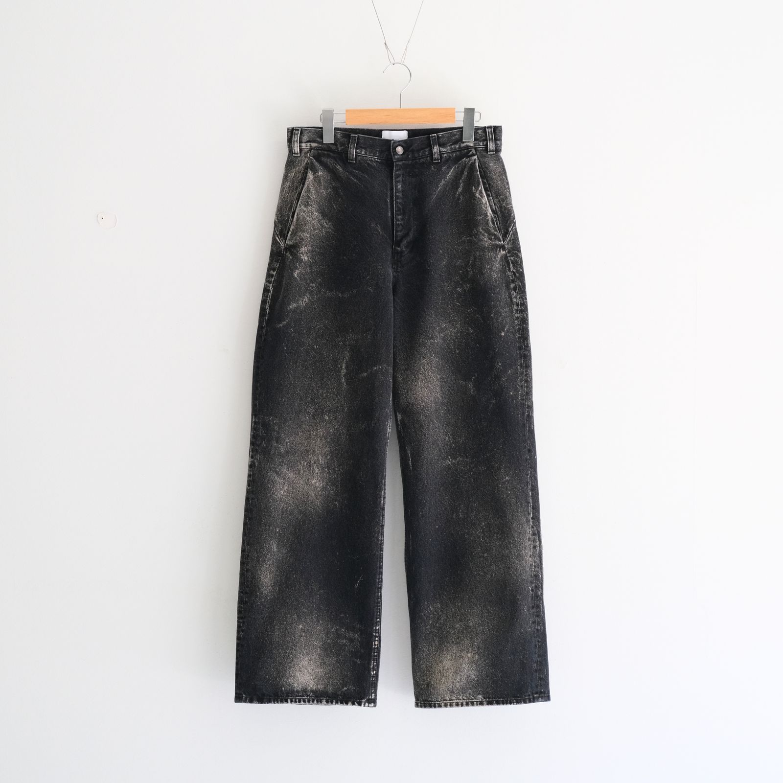 CHEMICAL WASH DENIM PANTS / ケミカルウォッシュデニムパンツ（BLACK）