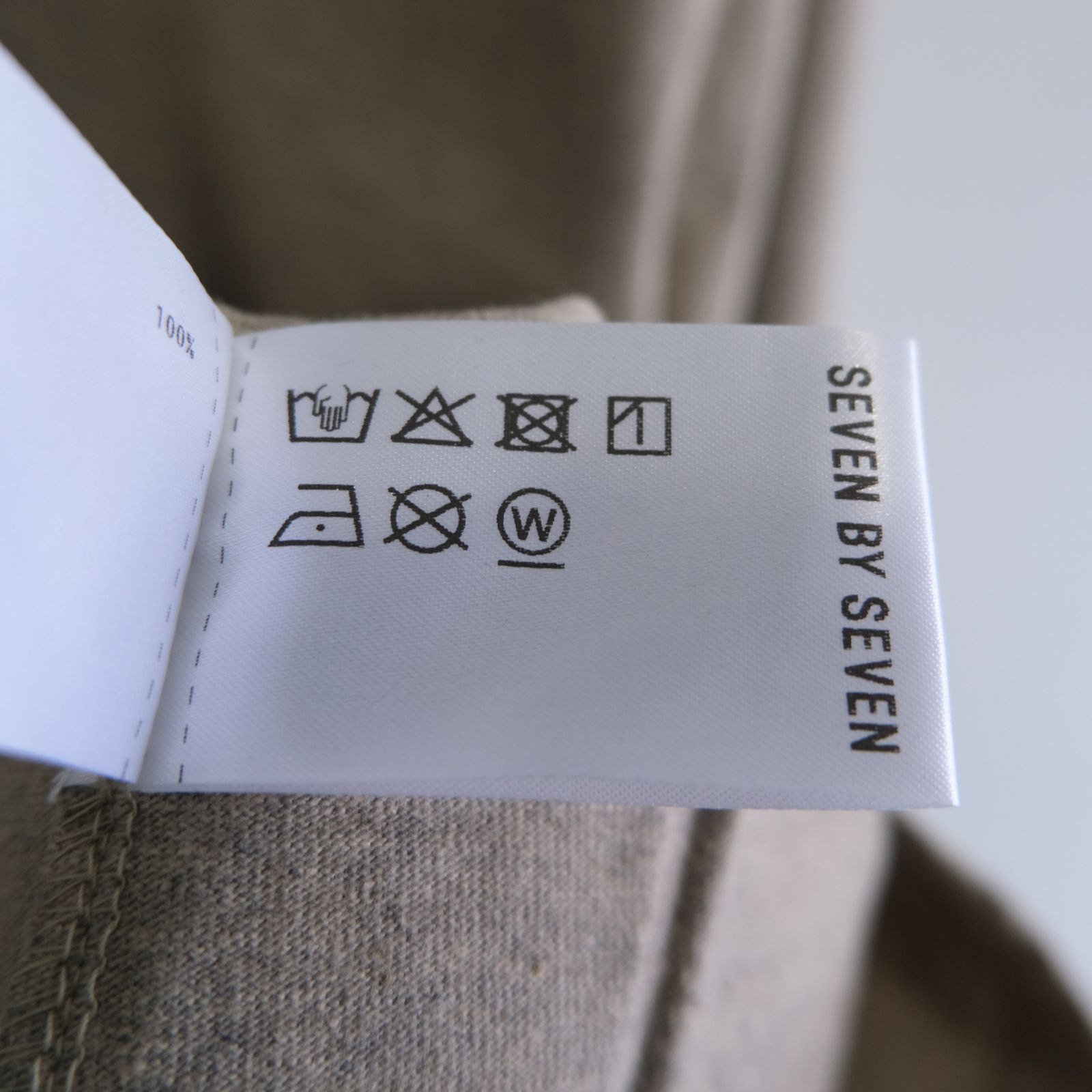 WRAP AROUND POCKET TEE L/S - Raffy plainstitch - / ロンT / ロングスリーブTシャツ / ラフィー / Beige