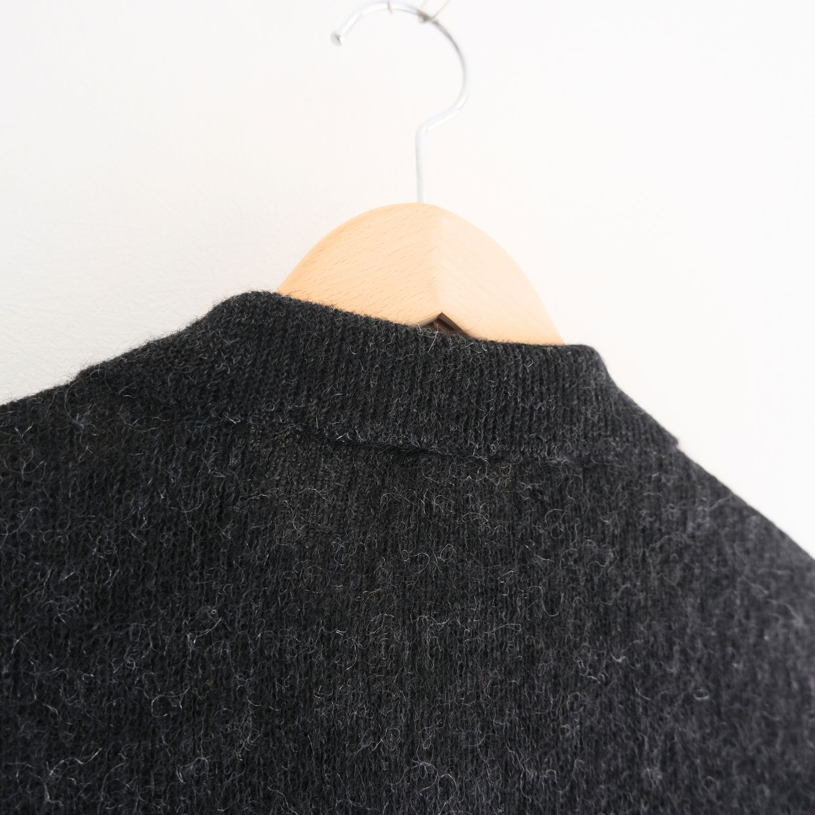【残り1点】Kid Mohair Knit Shirts（Black）