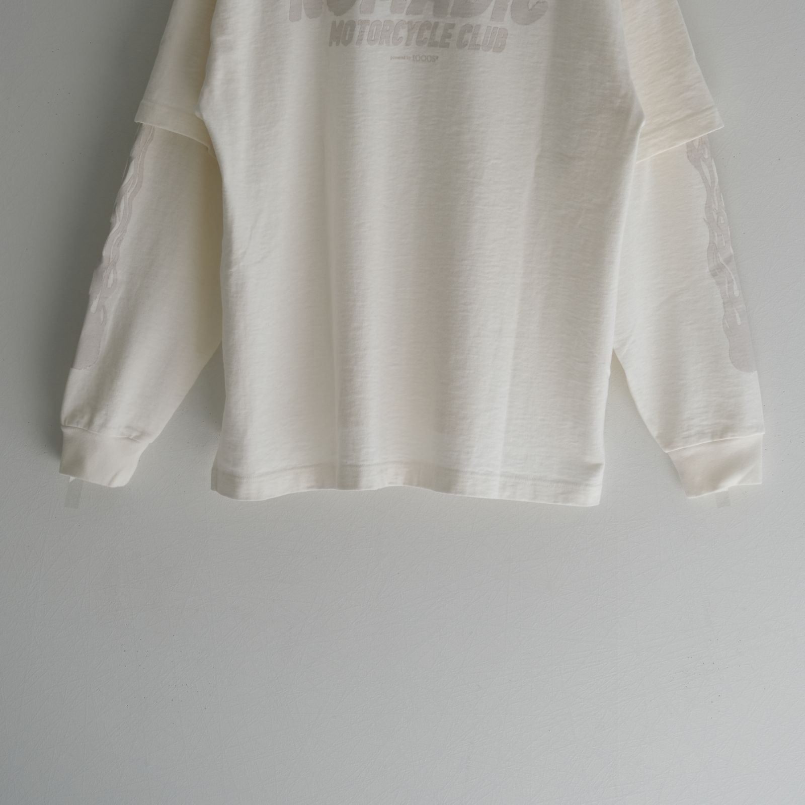 MC LAYERED LS TEE / ロングスリーブ / レイヤード / プリント /  OFF WHITE