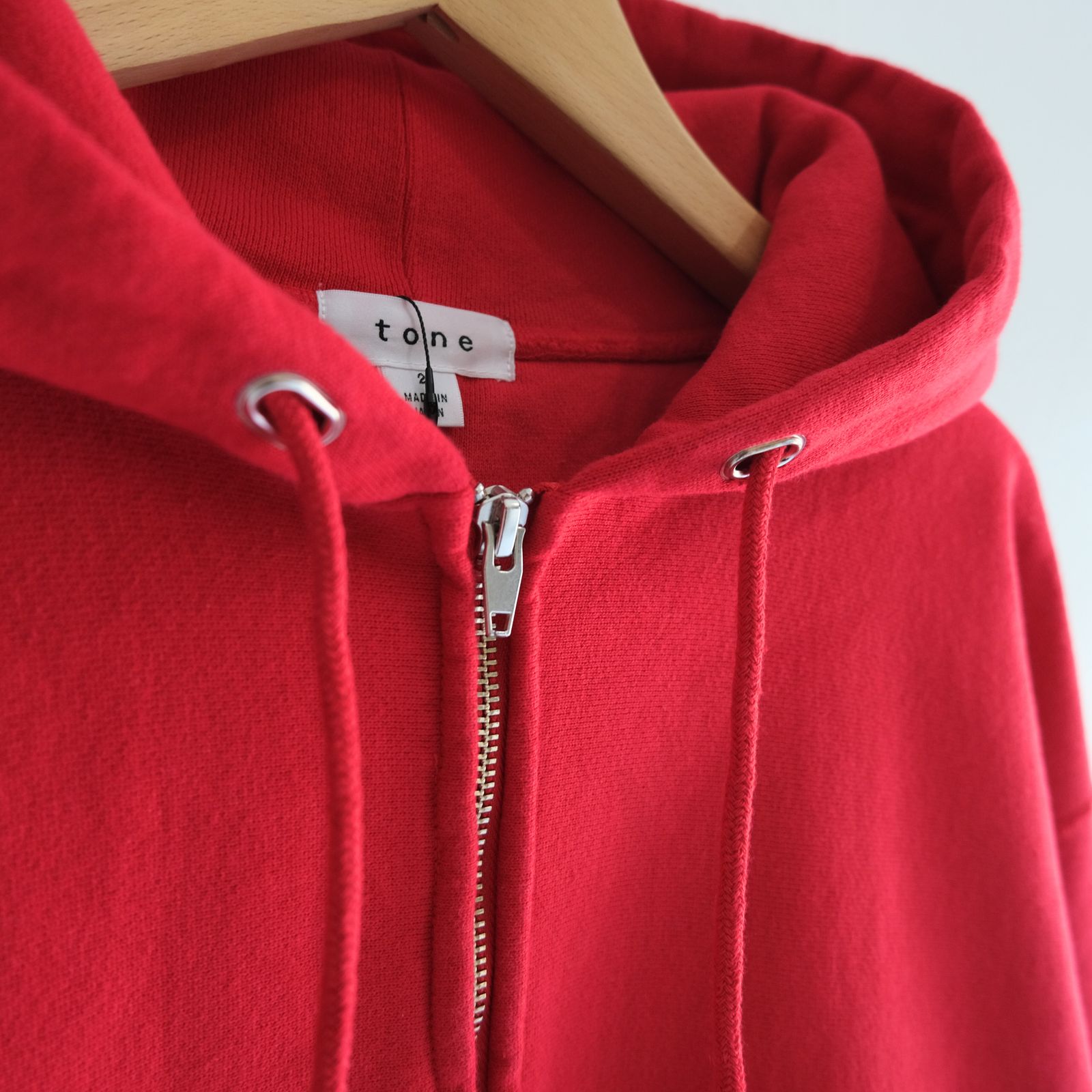 ZIP UP PARKA / ジップアップパーカー / RED
